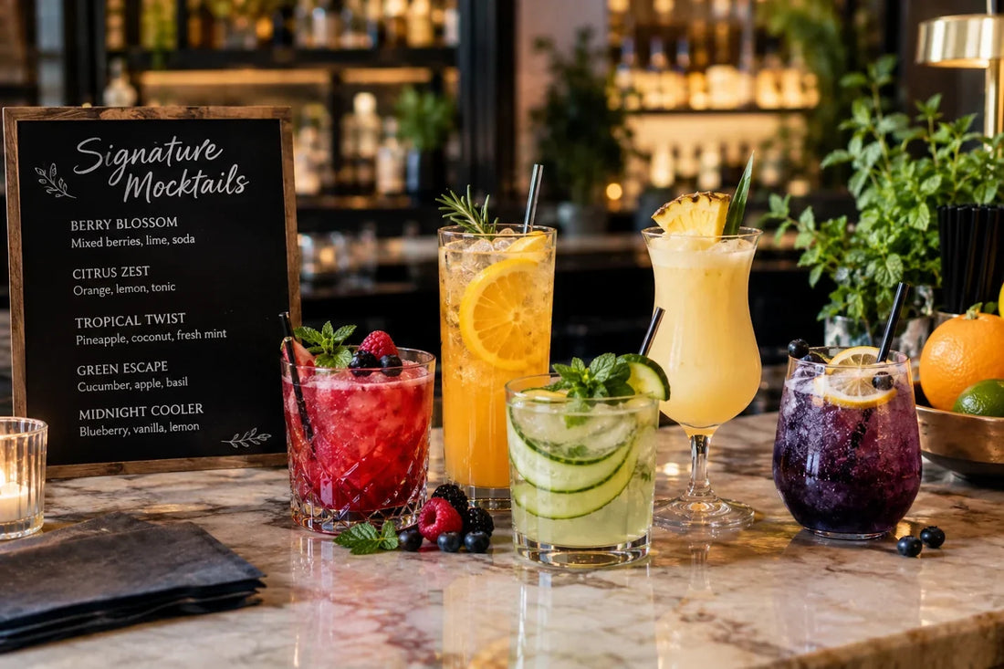 Premium mocktail menu ideas
